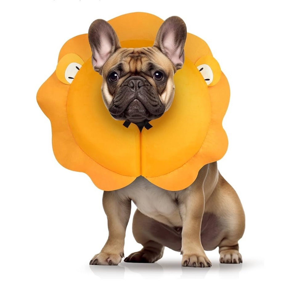 MIDOG Dog Cone Collar for Medium size Dogs Soft Inflatable Dog Cone Alternative